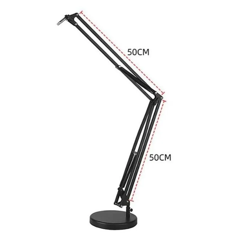 Pedestal Articulado Base Redonda P/Microfone Dinâmico Mv7 C1