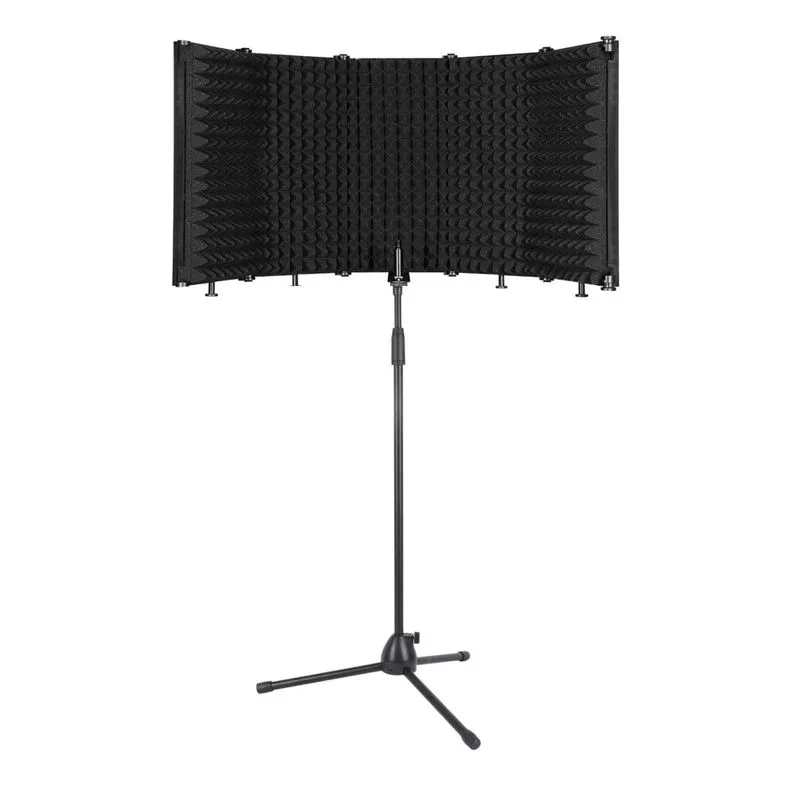 Vocal Booth,difusor Acústico 5 Painéis Com Suporte Microfone