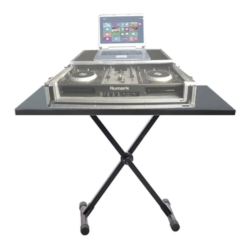 Estante Apoio Suporte X Teclado Piano C/bandeja Case Djs