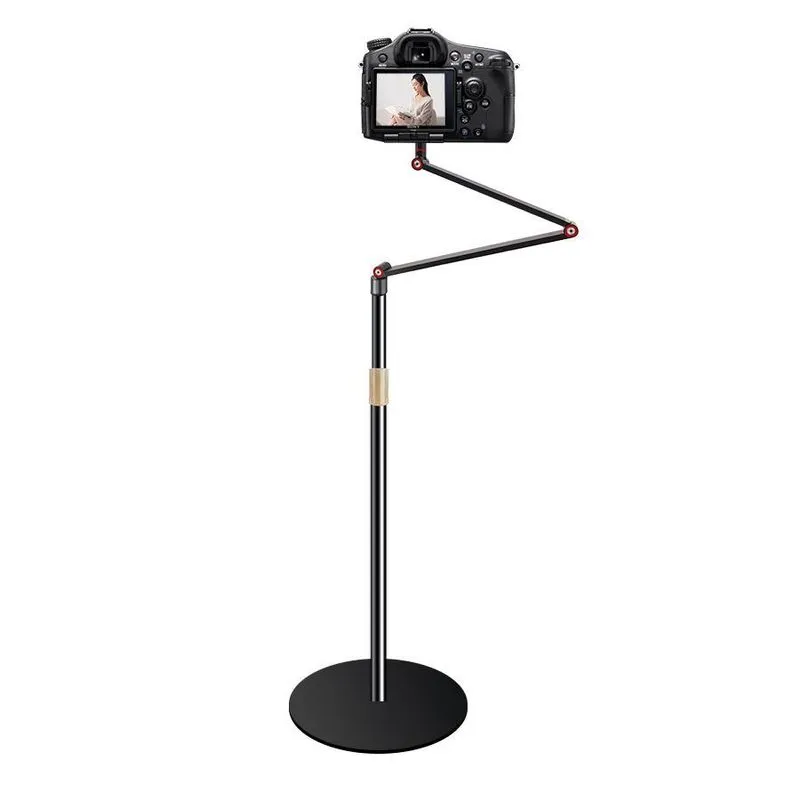 Pedestal Articulado Base Redonda P/câmera Dslr,microfone,led