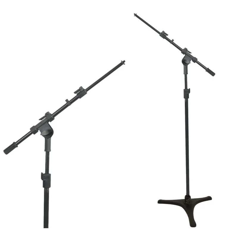 Suporte,pedestal Microfone,base De Ferro,telescópico,girafa