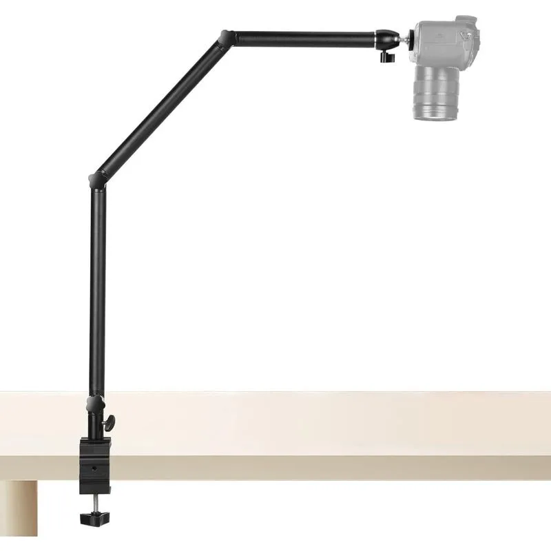 Suporte Braço Articulado Mesa Para Câmera Dslr, Celular, Led