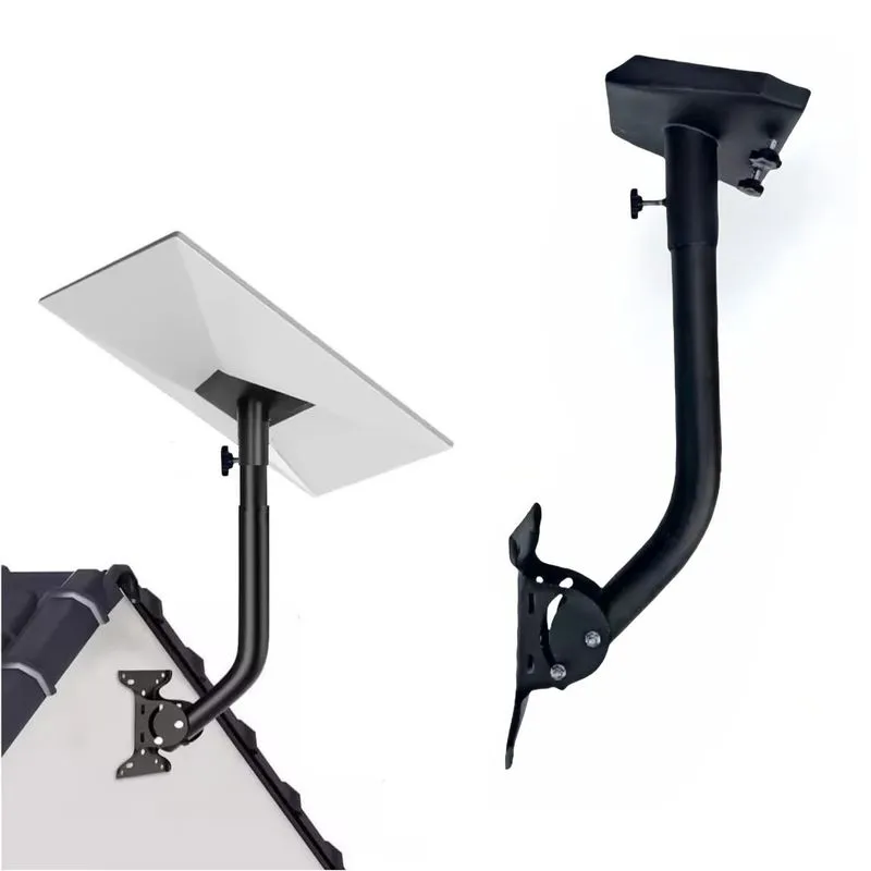 Suporte Parede Para Antena Starlink V3 Ajustável, Aço, Preto