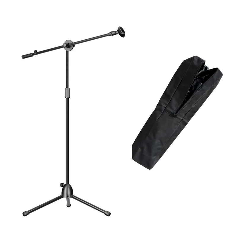 Pedestal Para Microfone Girafa Com Bag Tripé Profissional