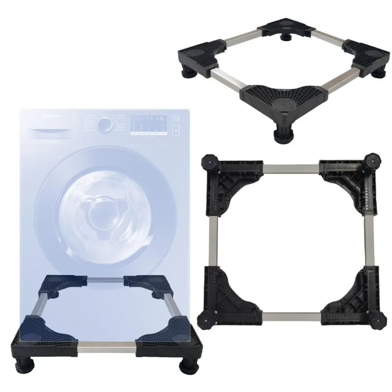 Base Elevatória P/Máquina Lavadora Lava E Seca Samsung, preto