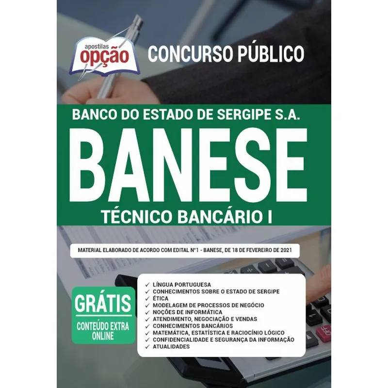 Apostila Concurso Banese - Técnico Bancário 1