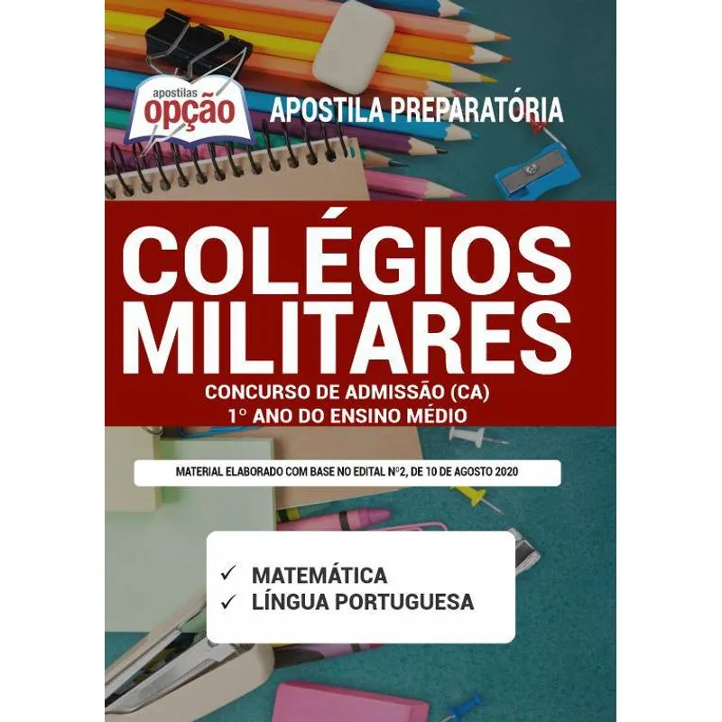 Apostila Colégios Militares - Admissão 1º Ano Ensino Médio