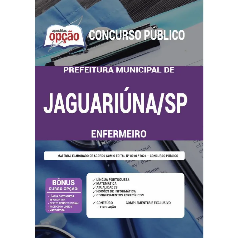 Apostila Concurso Jaguariúna Sp - Enfermeiro