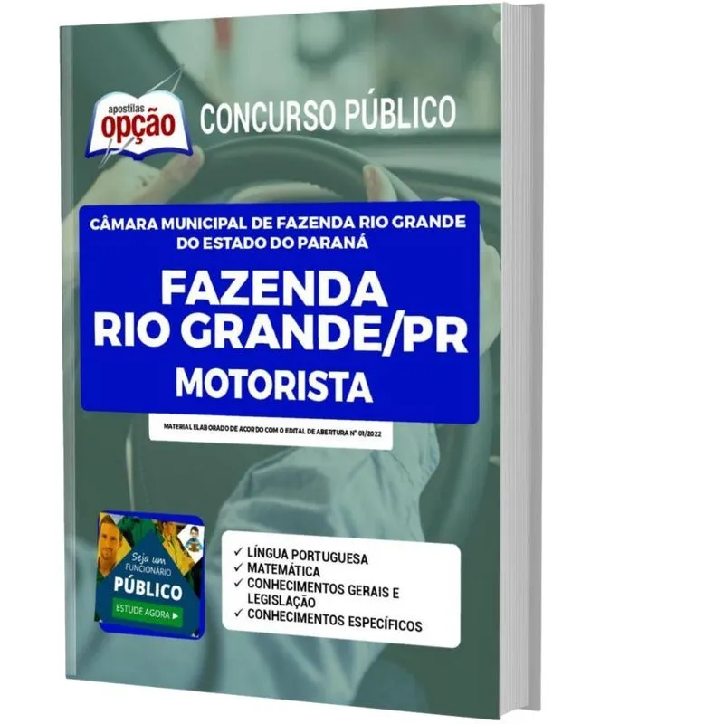 Apostila Câmara Fazenda Rio Grande Pr - Motorista