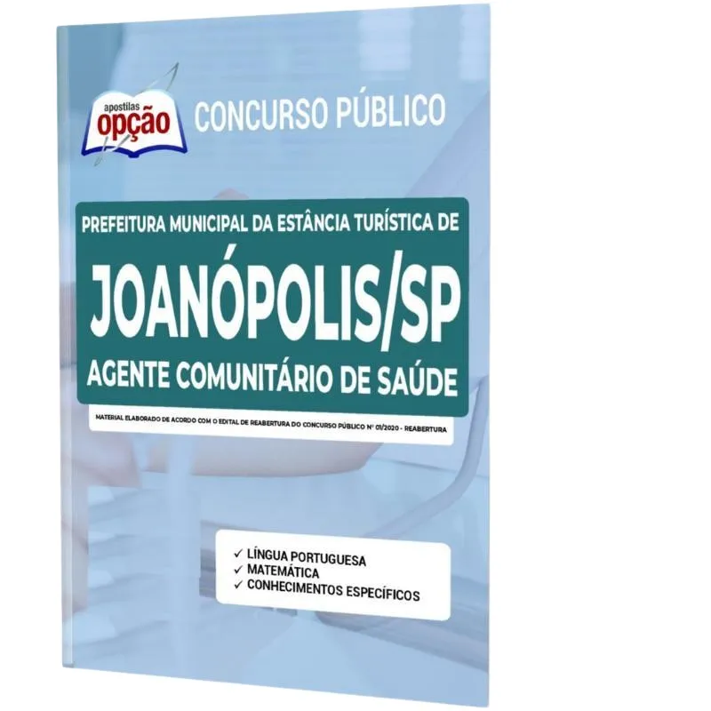 Apostila Joanópolis Sp - Agente Comunitário De Saúde