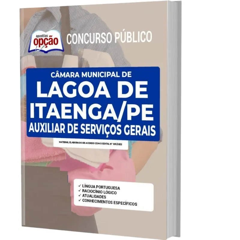 Apostila Lagoa De Itaenga Pe - Auxiliar De Serviços Gerais