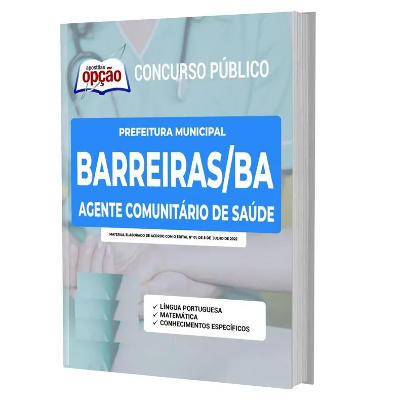 Apostila Barreiras Ba - Agente Comunitário De Saúde