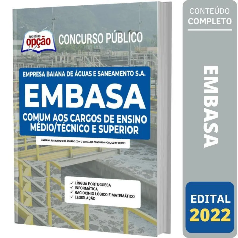 Apostila Concurso Embasa - Comum A Todos Os Cargos