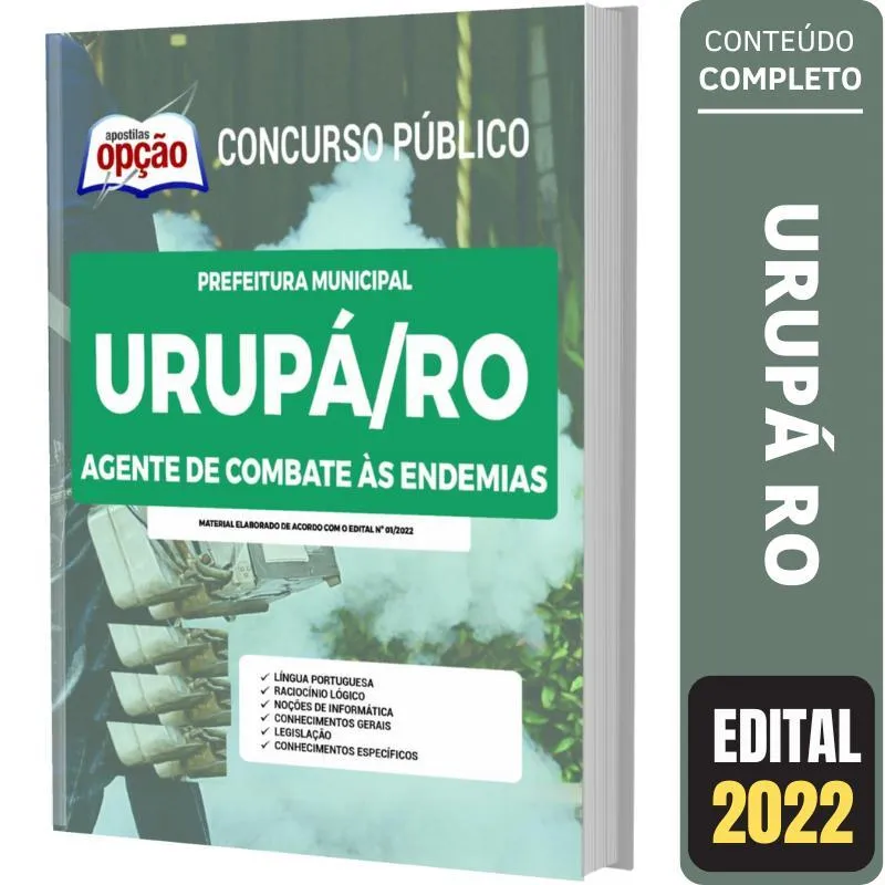 Apostila Prefeitura Urupá Ro - Agente Comunitário De Saúde