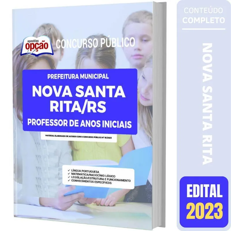 Apostila Nova Santa Rita Rs - Professor De Anos Iniciais