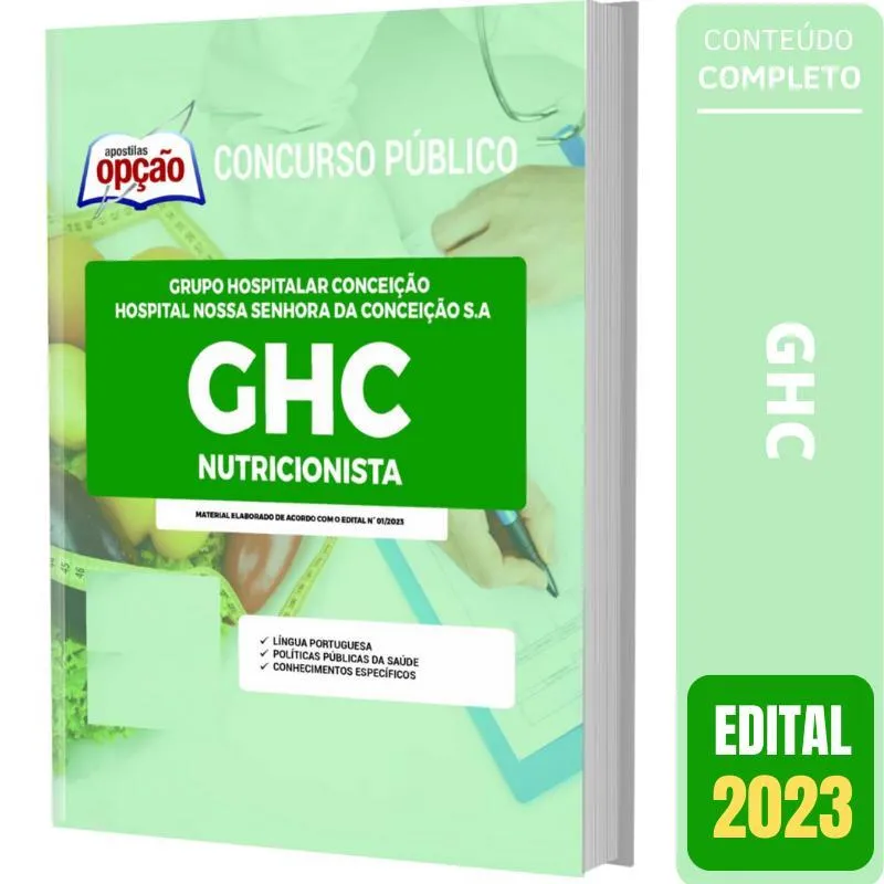 Apostila Concurso Ghc Rs - Nutricionista