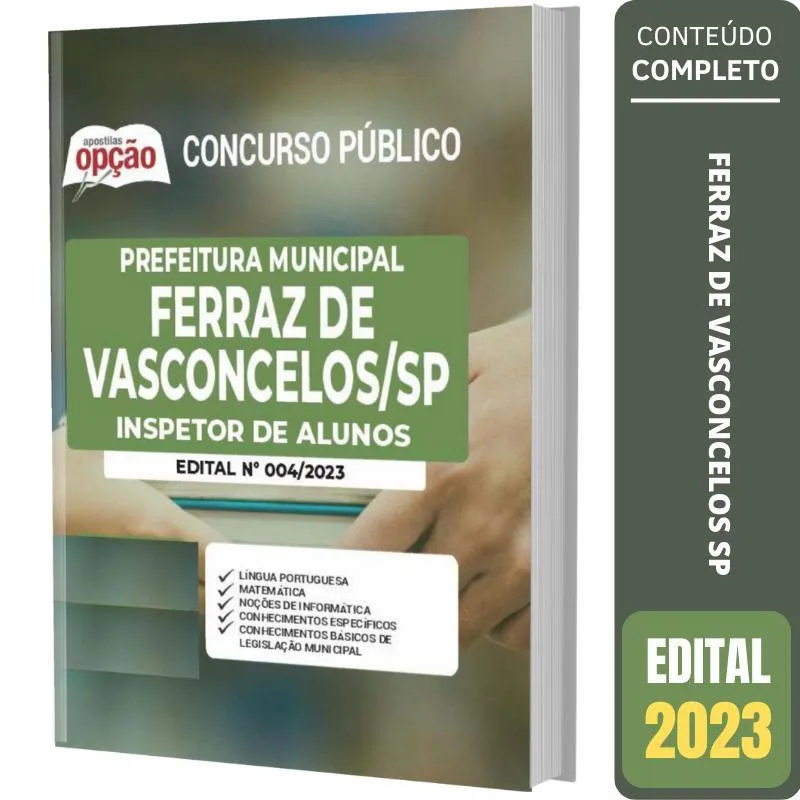 Apostila Concurso Ferraz De Vasconcelos - Inspetor De Alunos