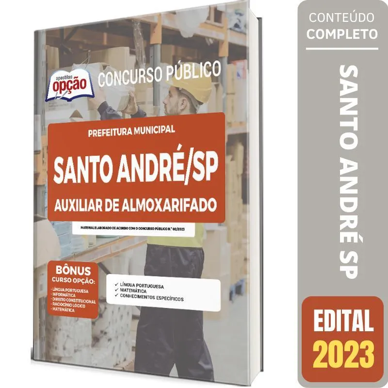 Apostila Concurso Santo André Sp - Auxiliar De Almoxarifado