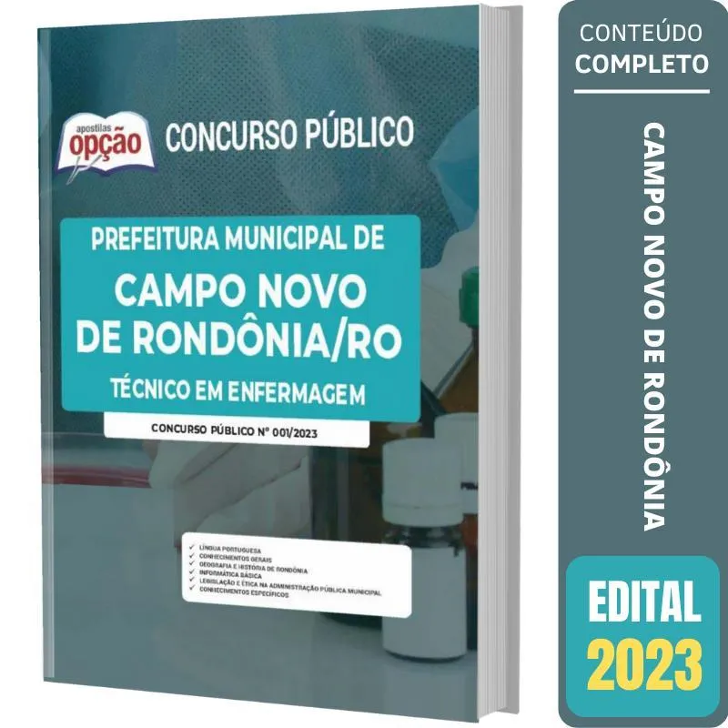 Apostila Campo Novo De Rondônia Ro - Técnico Em Enfermagem