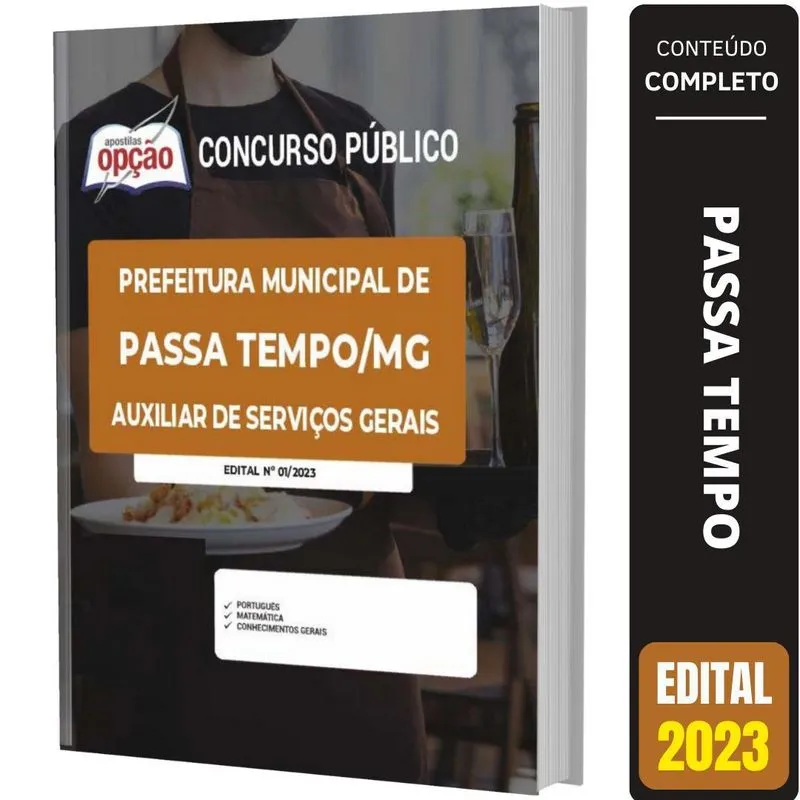 Apostila Passa Tempo Mg - Auxiliar De Serviços Gerais