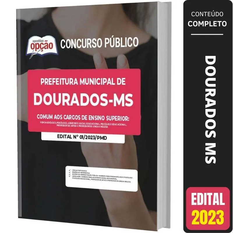 Apostila Dourados Ms - Comum Cargos De Ensino Superior