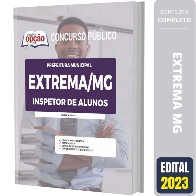 Apostila Concurso Extrema Mg 2023 - Inspetor De Alunos