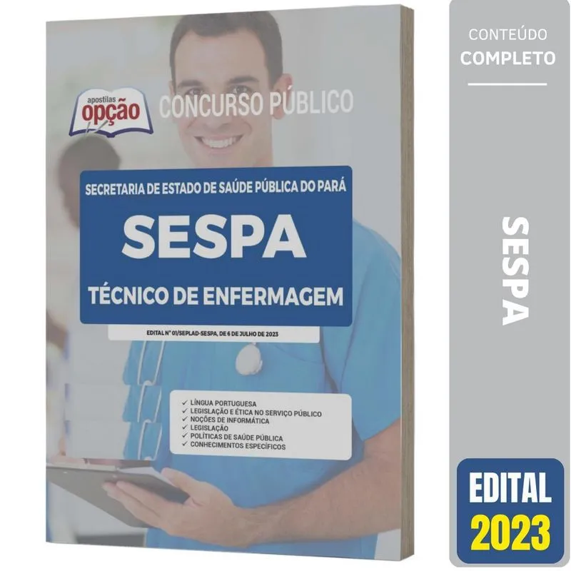 Apostila Sespa 2023 - Técnico Em Enfermagem