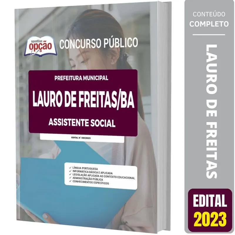 Apostila Prefeitura Lauro Freitas Ba 2023 Assistente Social