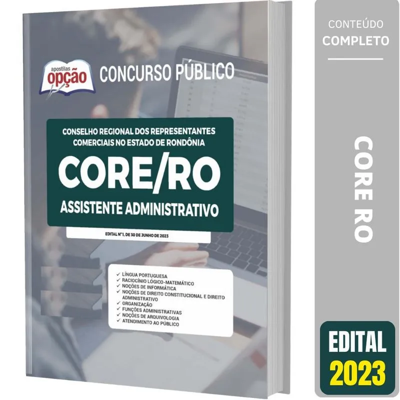 Apostila Core Ro 2023 - Assistente Administrativo
