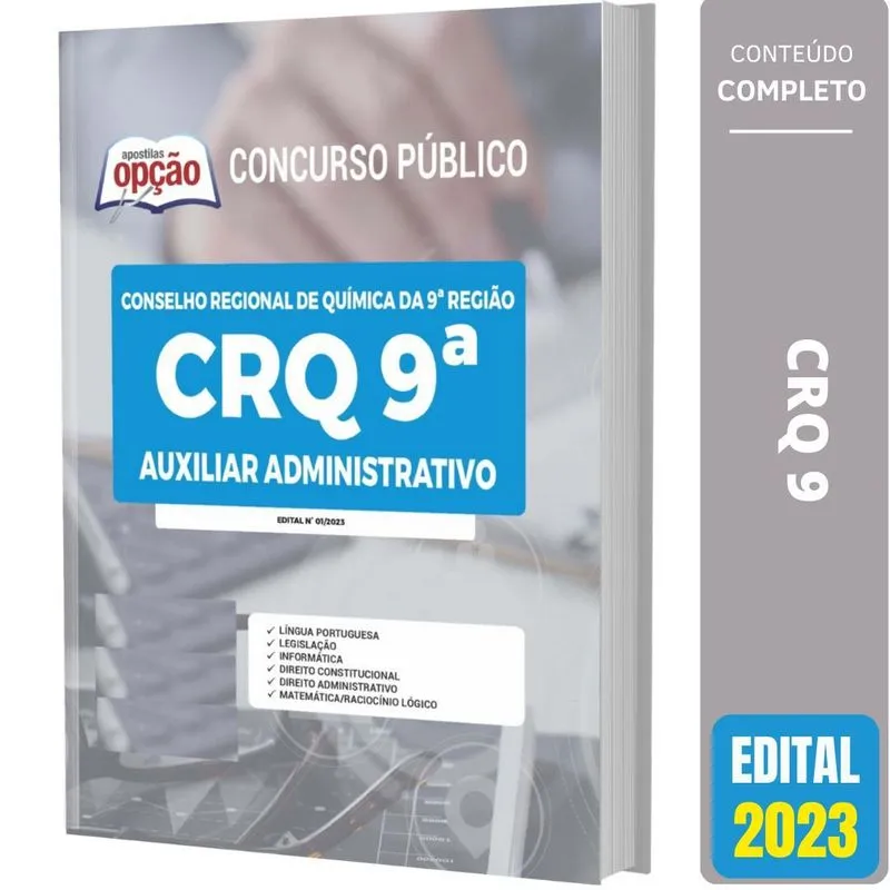 Apostila Crq 9 2023 - Auxiliar Administrativo