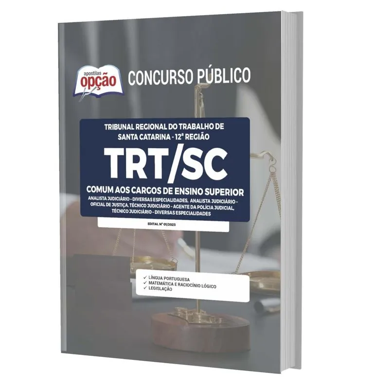Apostila Trt Sc 2023 - Comum Aos Cargos De Ensino Superior