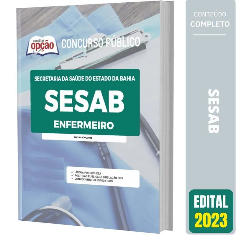 Apostila Sesab Ba 2023 - Enfermeiro
