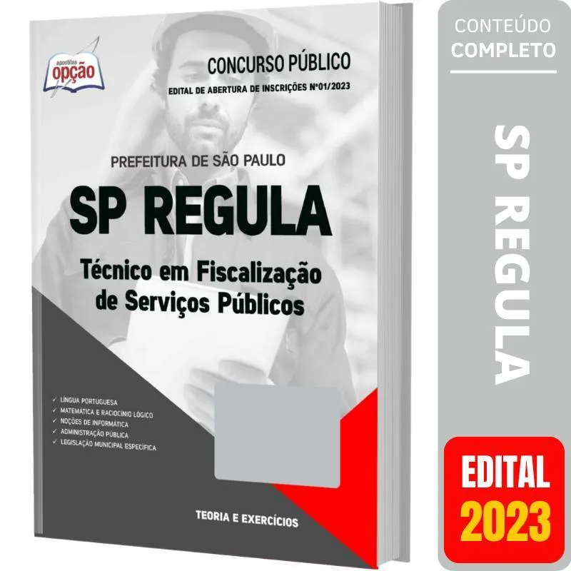 Apostila Sp Regula 2023 Técnico Em Fiscalização Serviços