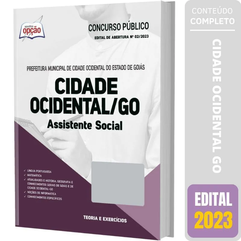 Apostila Prefeitura Cidade Ocidental Go 2023 Assistente