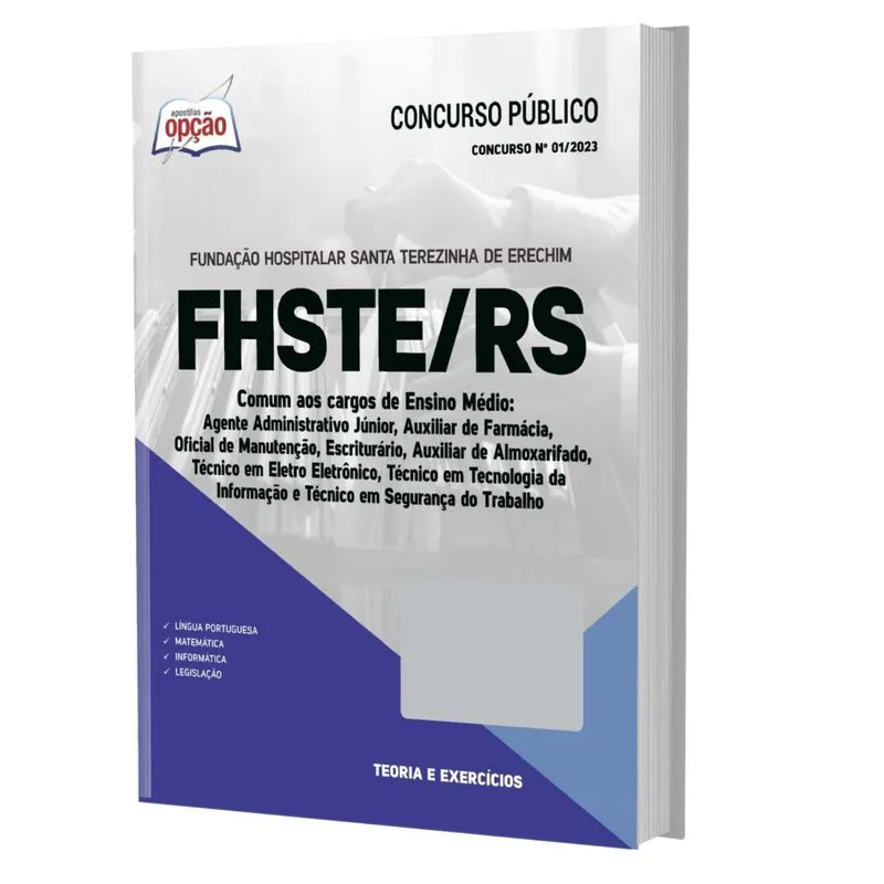 Apostila Fhste Rs 2023 - Comum Aos Cargos De Ensino Médio