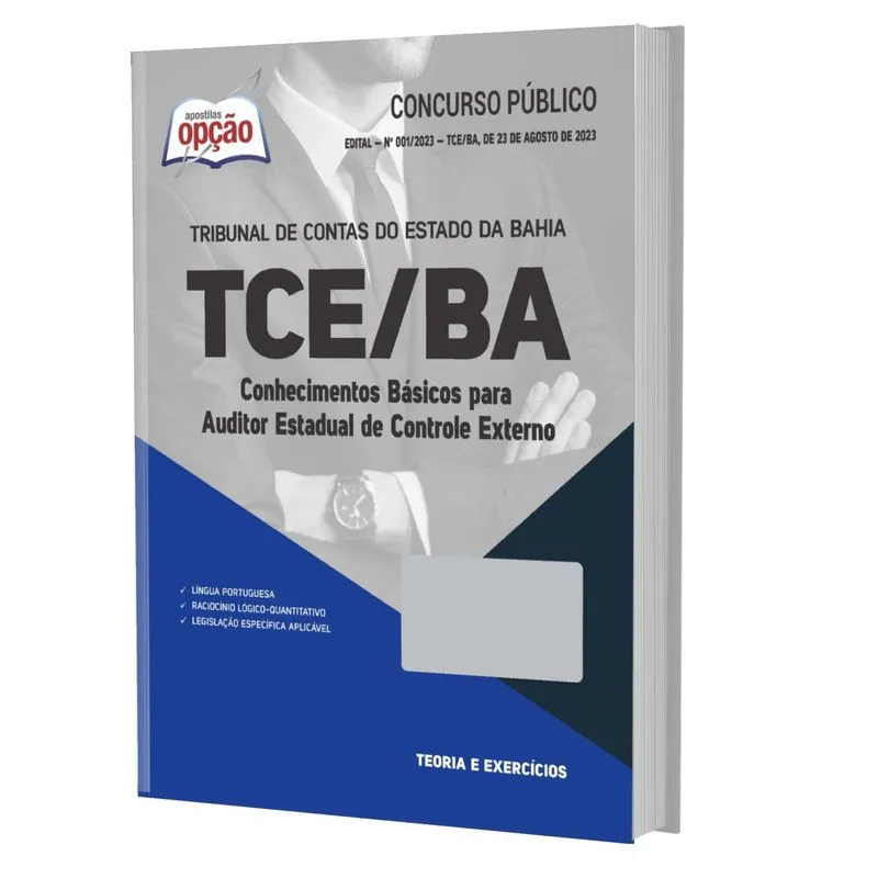 Apostila Tce Ba 2023 Auditor Estadual Controle Externo Comum