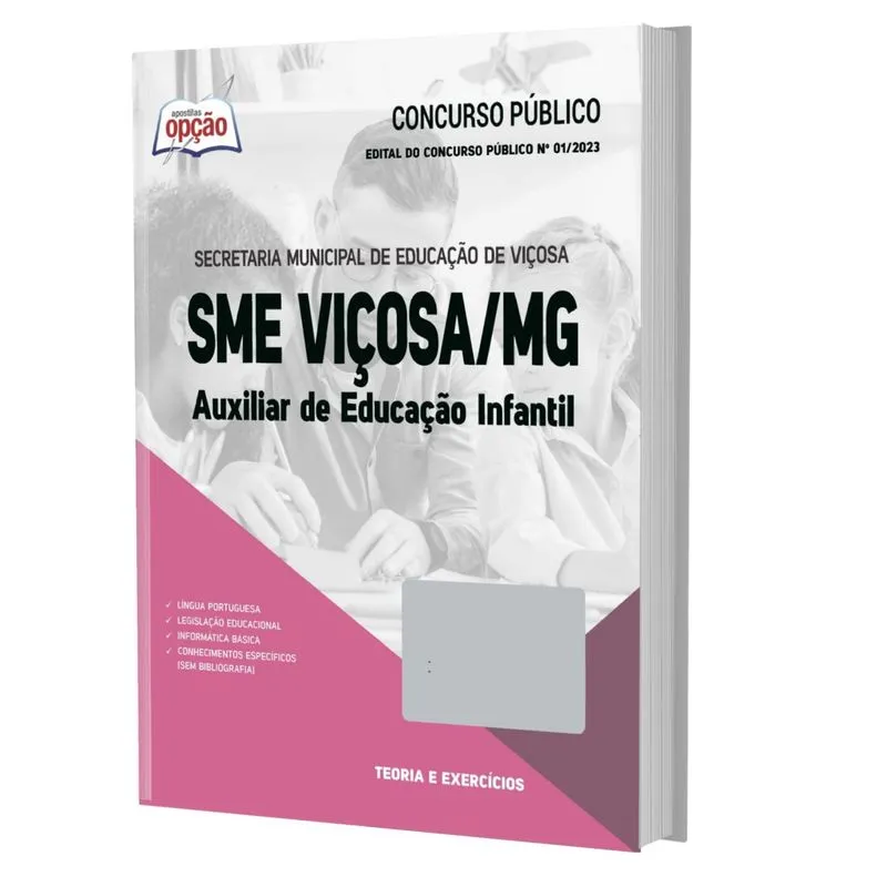 Apostila Concurso Sme Viçosa 2023 Auxiliar Educação Infanti