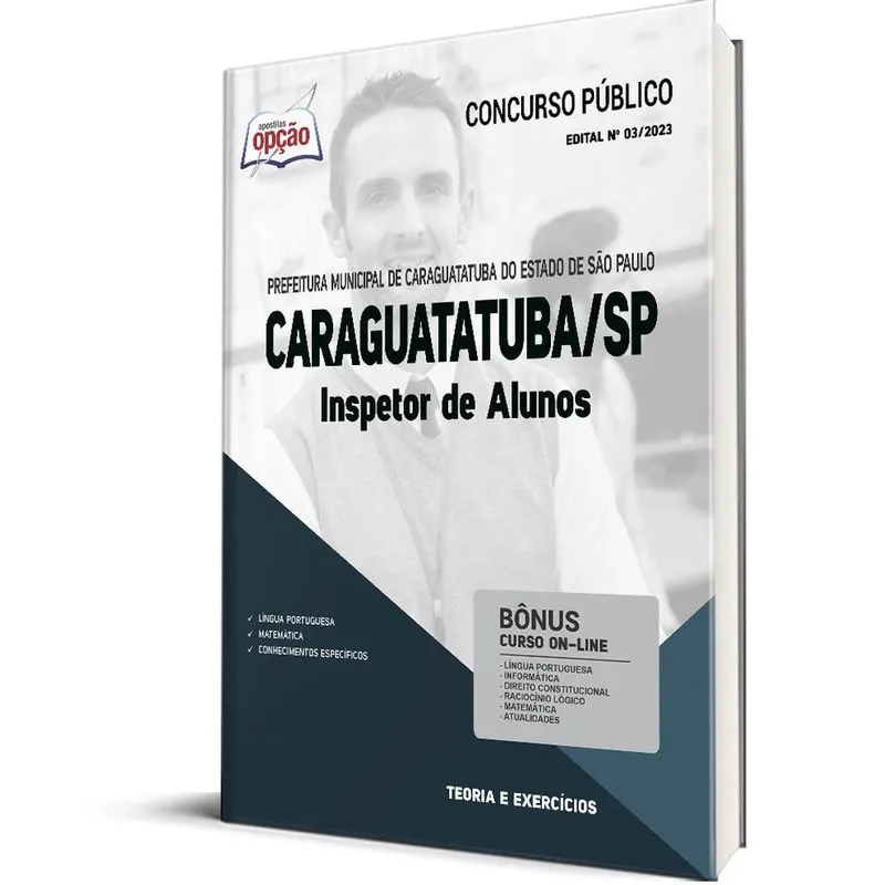 Apostila Prefeitura Caraguatatuba Sp 2024 - Inspetor Alunos