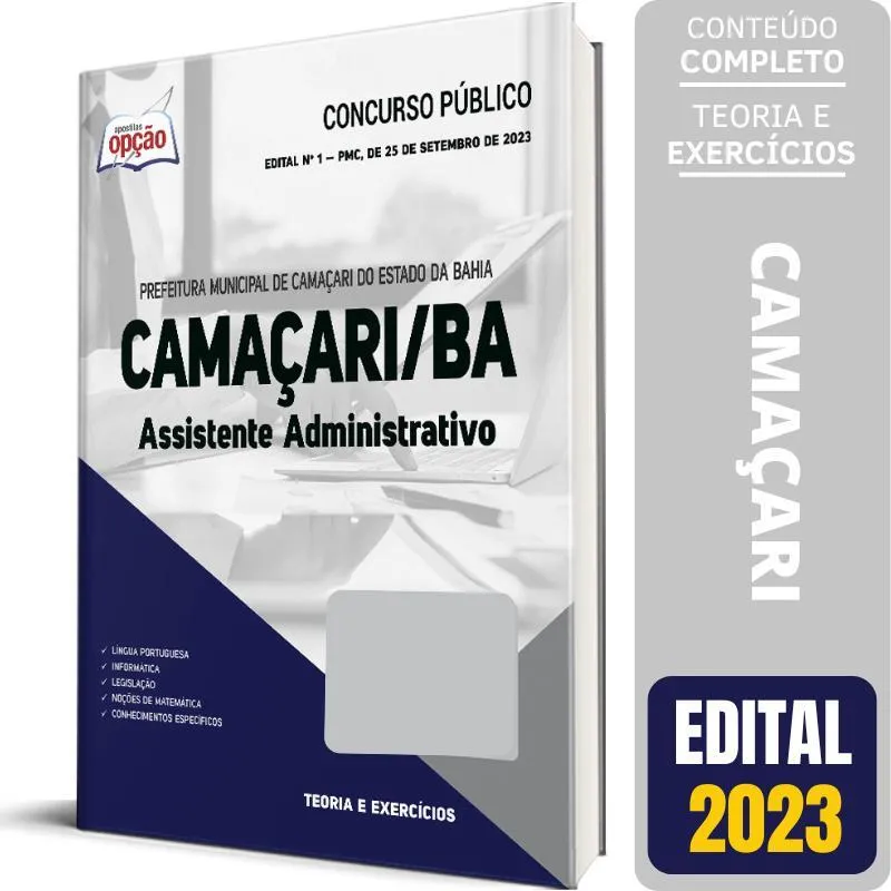 Apostila Prefeitura Camaçari Ba 2023 Assistente