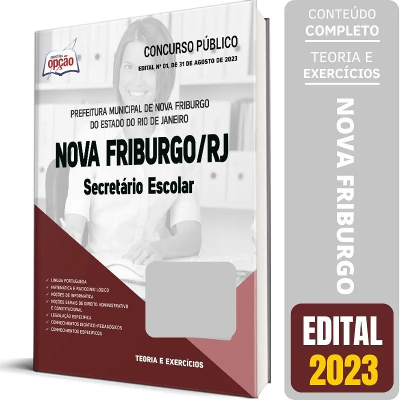 Apostila Prefeitura Nova Friburgo Rj 2023 Secretário Escolar