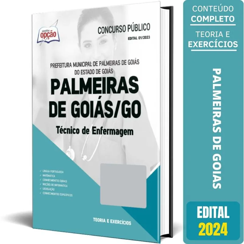 Apostila Prefeitura Palmeiras Goiás Go 2024 Técnico