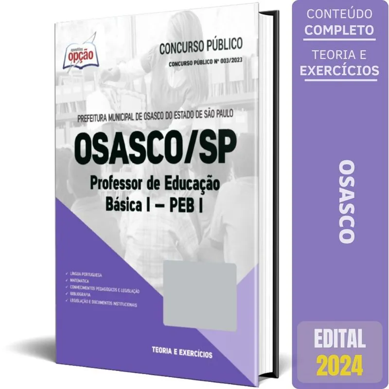 Apostila Prefeitura Osasco Sp 2024 Professor Educação Básica