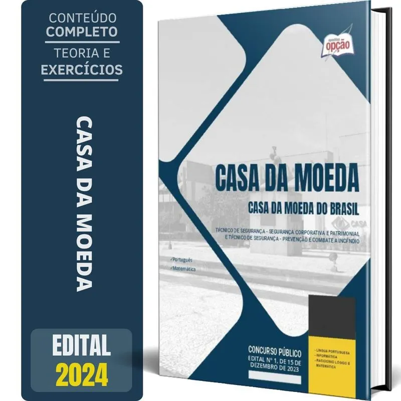 Apostila Casa Da Moeda Do Brasil 2024 Técnico Segurança