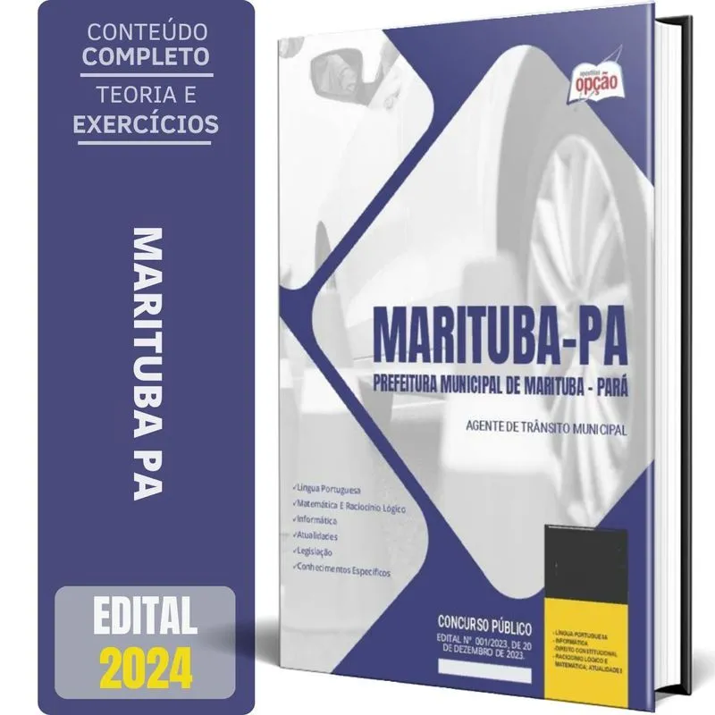 Apostila Prefeitura Marituba Pa 2024 Agente Trânsito