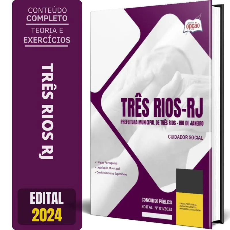 Apostila Prefeitura De Três Rios Rj 2024 - Cuidador Social