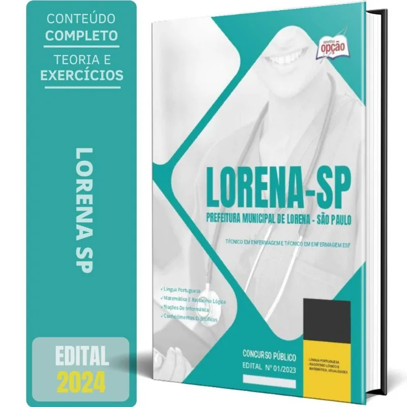 Apostila Prefeitura Lorena Sp 2024 Técnico Em Enfermagem E