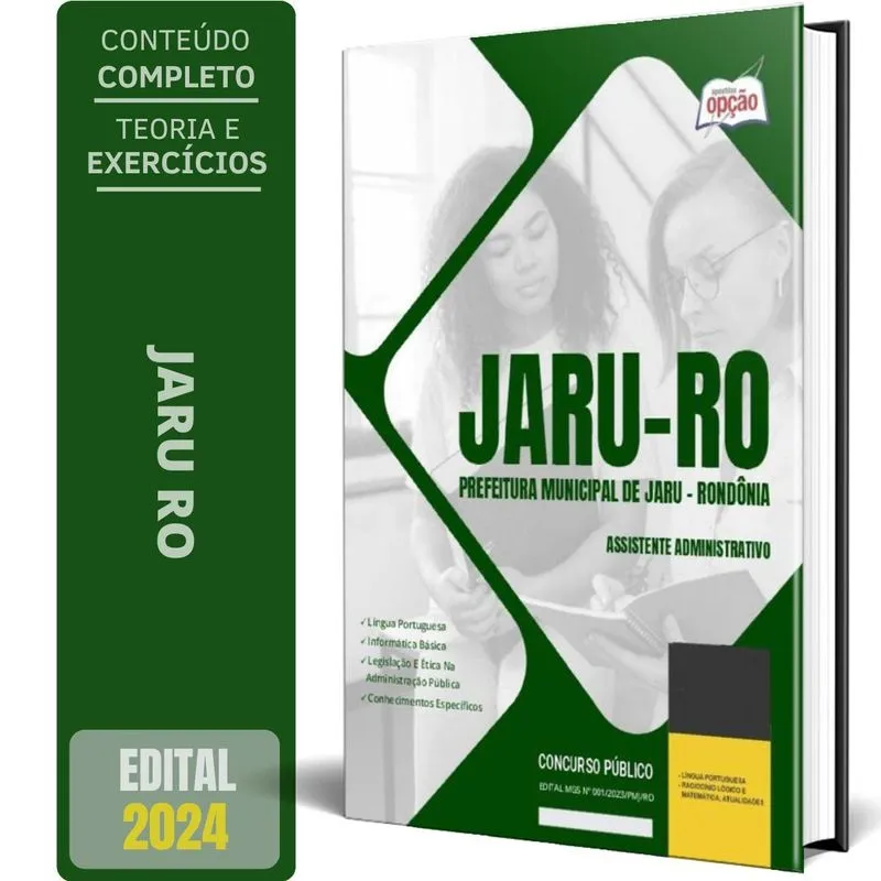 Apostila Prefeitura Jaru Ro 2024 - Assistente Administrativo