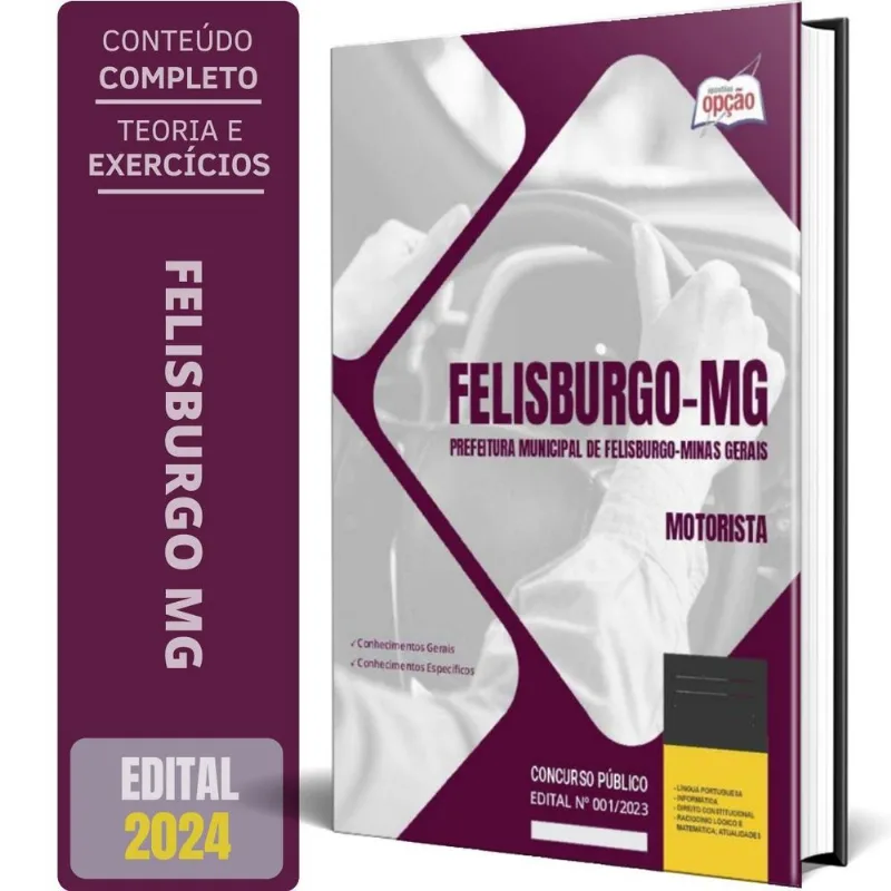 Apostila Prefeitura De Felisburgo Mg 2024 - Motorista