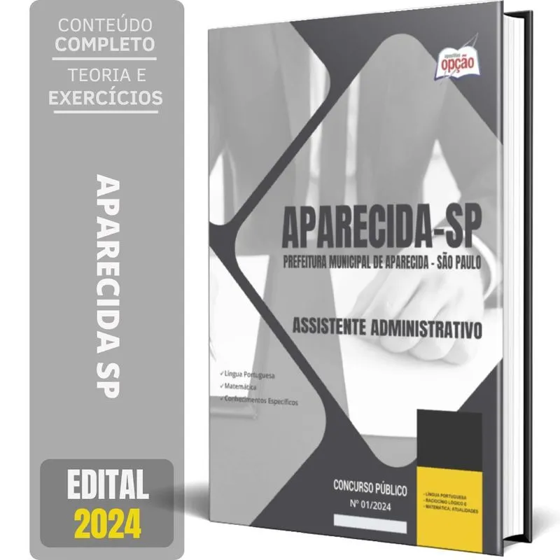 Apostila Prefeitura Aparecida Sp 2024 Assistente