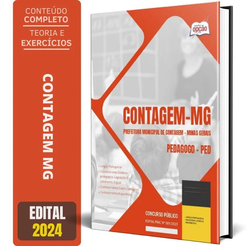 Apostila Prefeitura De Contagem Mg 2024 - Pedagogo - Ped